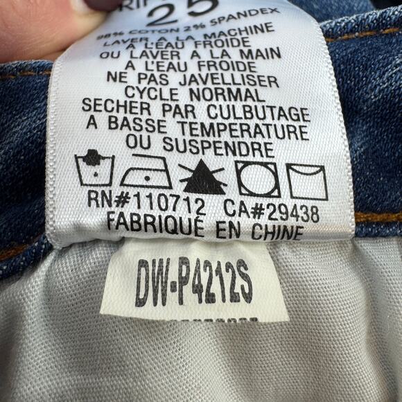 Driftwood Moonlight Blue Audrey High Rise Jeans Distressed Ripped Size 25 x 29 - Picture 12 of 16